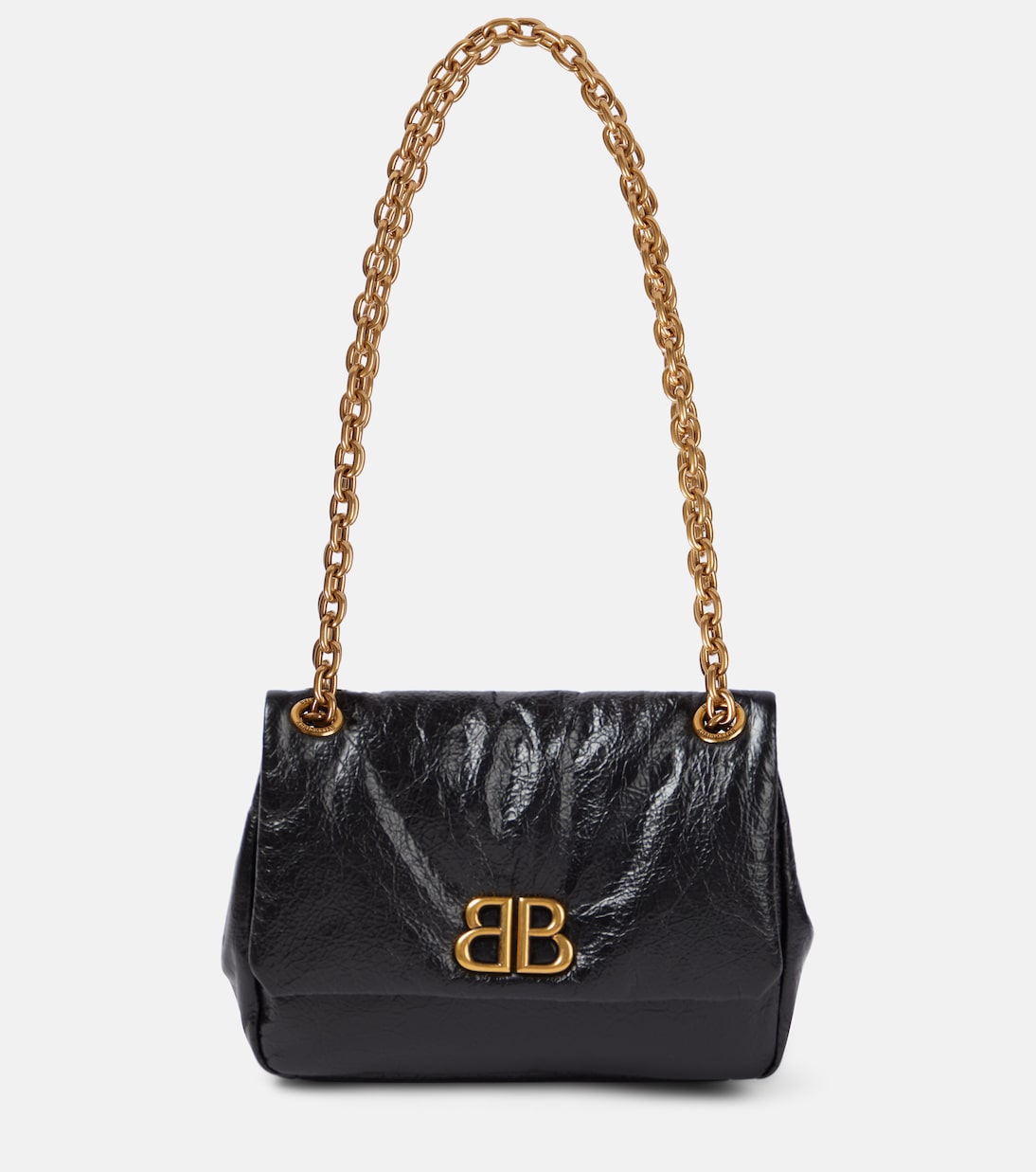 

Кожаная сумка через плечо Monaco Mini Balenciaga, черный