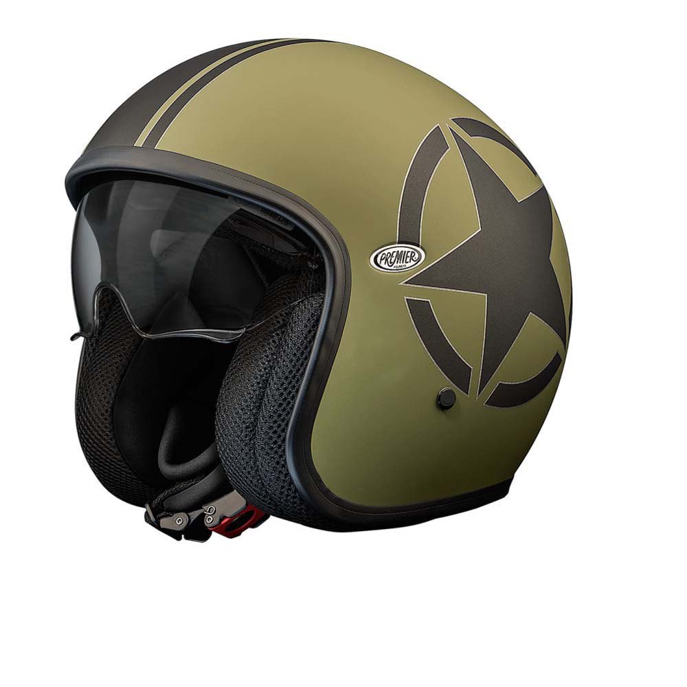 

Открытый шлем Premier Helmets 23 Vintage Star Military BM 22.06, черный