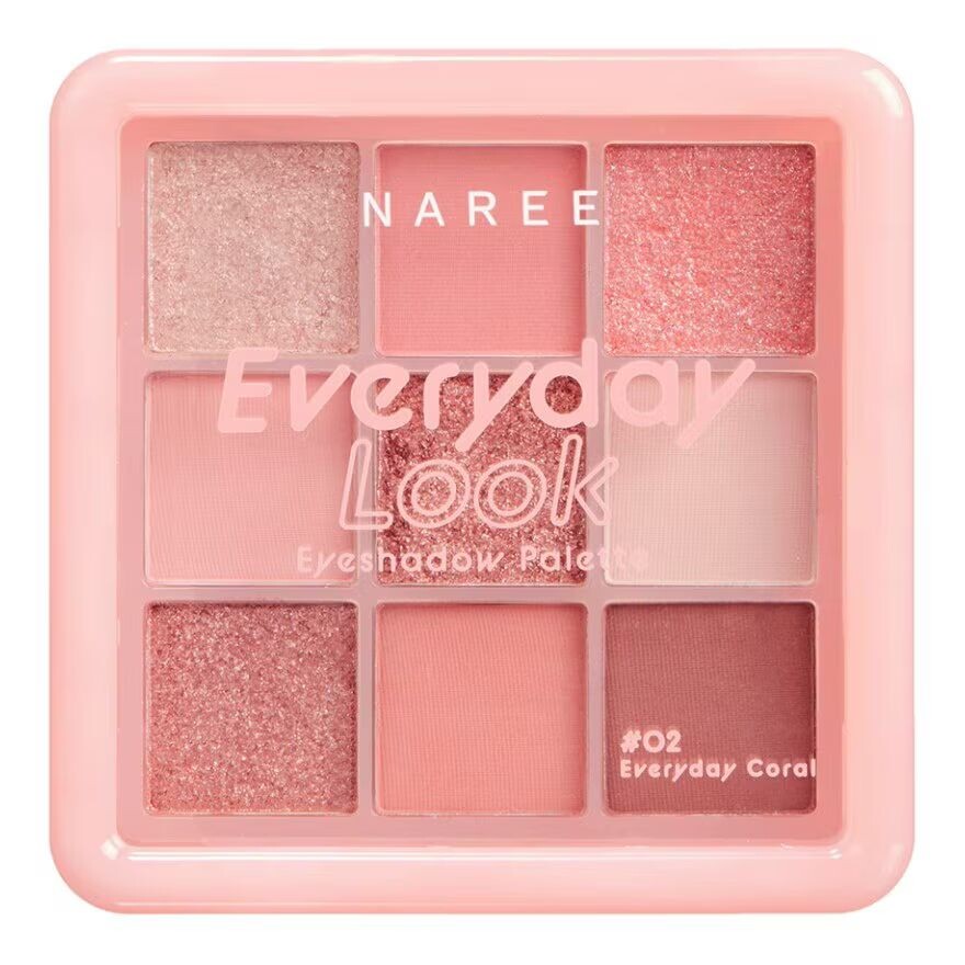

Naree Палитра теней для век Everyday Look 13,5 г. 02 Повседневный Коралл, EVERYDAY CORAL