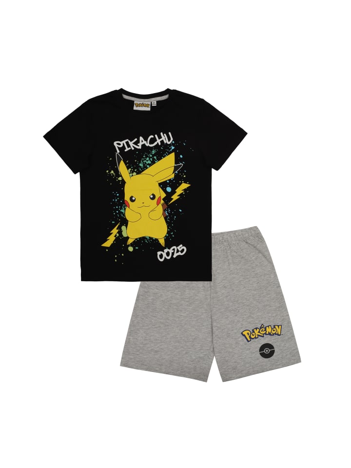 

Pokémon Пижама с изображением Пикачу и покемонов, зеленого цвета
