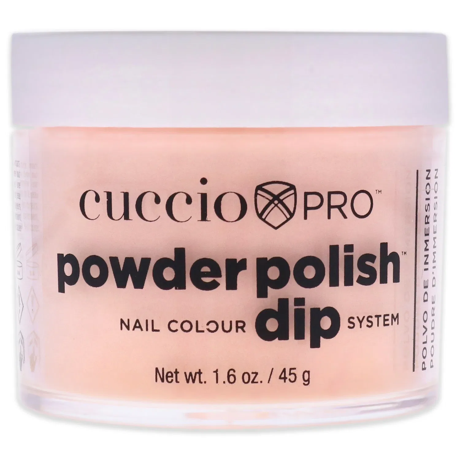 Система для наращивания ногтей Pro Powder Polish Nail Colour Dip System - Peach Sorbet от Cuccio Colour for Women - 1,6 унции (47 г) пудры для ногтей