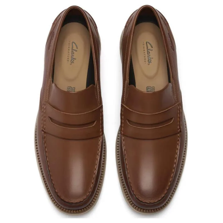 Lite Leap Collection Cow Leather Loafers 2.5cm Men's Tan Clarks, tan — фото 4