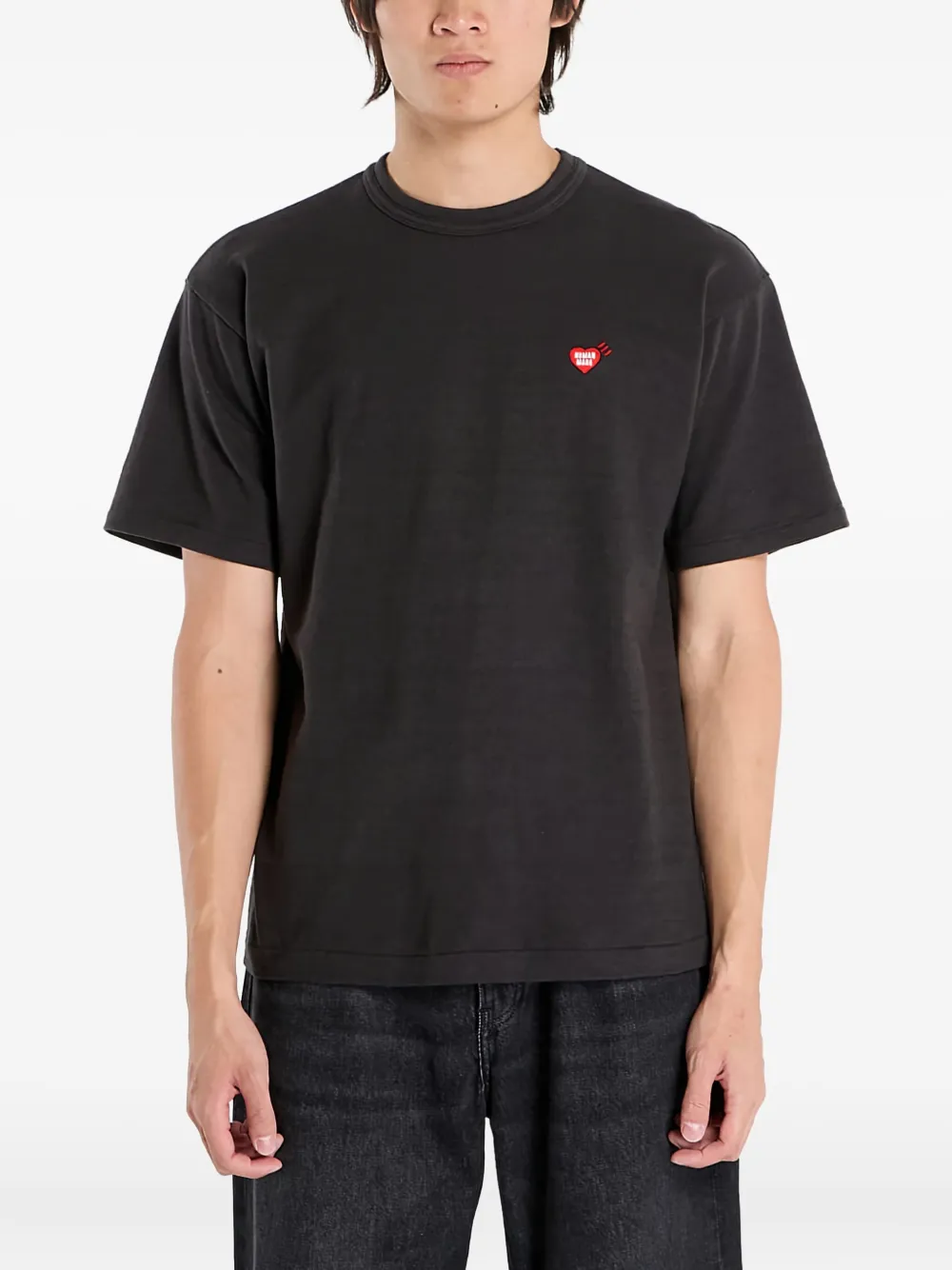 

Футболка с нашивкой-логотипом Human Made, черный