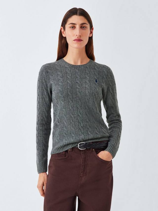

Джемпер Polo Julianna из шерсти кабельной вязки Ralph Lauren, Grey