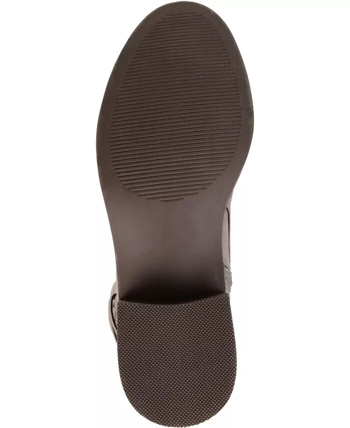 Женские сапоги Carly Extra Wide Calf Journee Collection, коричневый/бежевый — фото 3