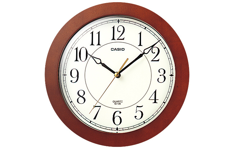 

CASIO Часы Quartz Movement Resin, Wooden Wall Clock Unisex White, White Dial
