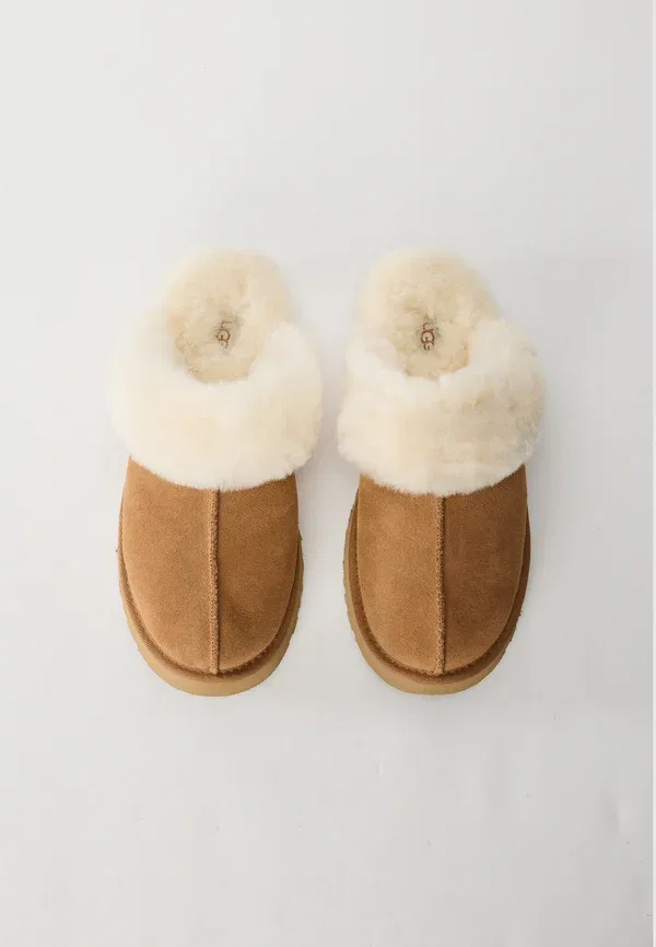 Тапочки-слипперы Ugg, цвет каштановый — фото 4