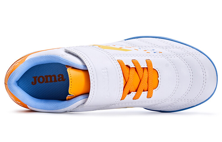 Детские футбольные бутсы Kids Low-top Белые/оранжевые Joma, белый — фото 4