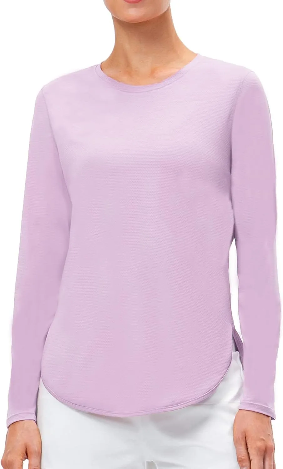 

Женская солнцезащитная футболка Yuerlian UPF 50+ с длинным рукавом, легкая и быстросохнущая