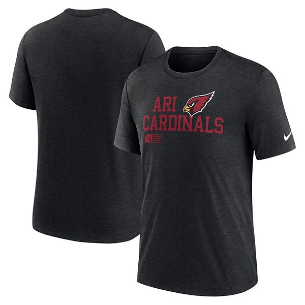 

Мужская черная футболка arizona cardinals overlap lockup tri-blend Nike