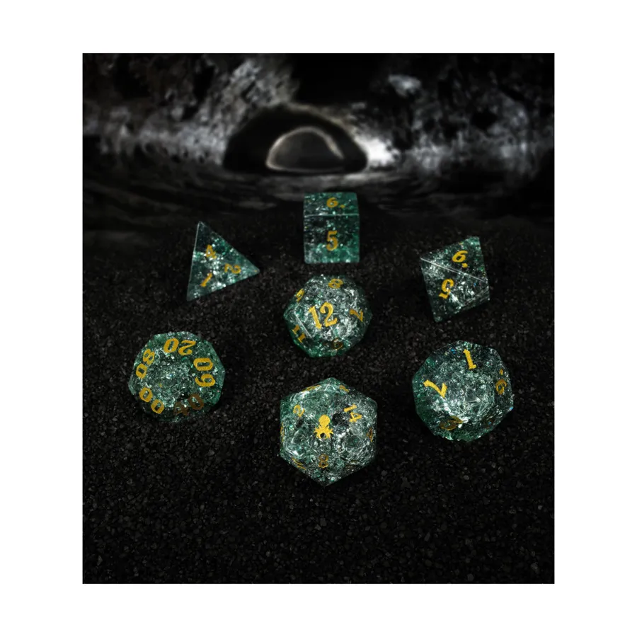

Полисет - Фрагменты Великой сентябрьской кометы (7), Poly Sets - Cracked Glass (Kraken Dice)