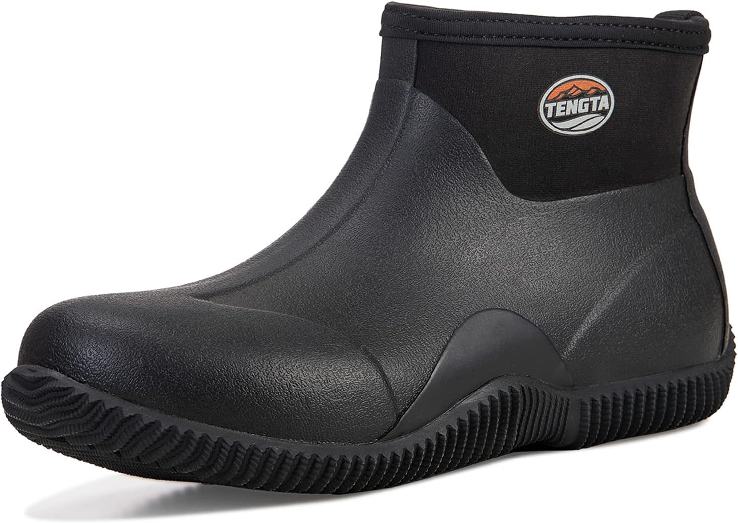 

Мужские водонепроницаемые резиновые сапоги TENGTA, садовые туфли до щиколотки, утепленные неопреновые резиновые ботинки для работы в саду, кемпинга и на участке, черный