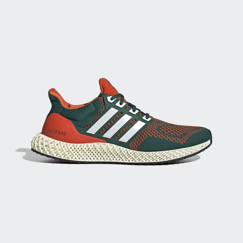 Кроссовки adidas Ultra 4D для взрослых унисекс, белый/зеленый — фото 2