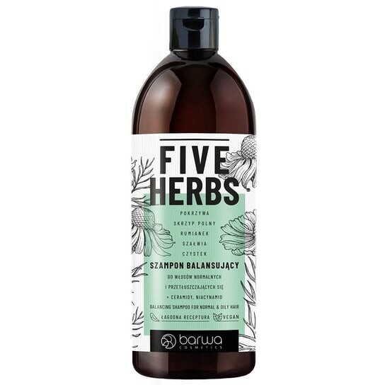

Балансирующий шампунь Barwa,Five Herbs 480мл