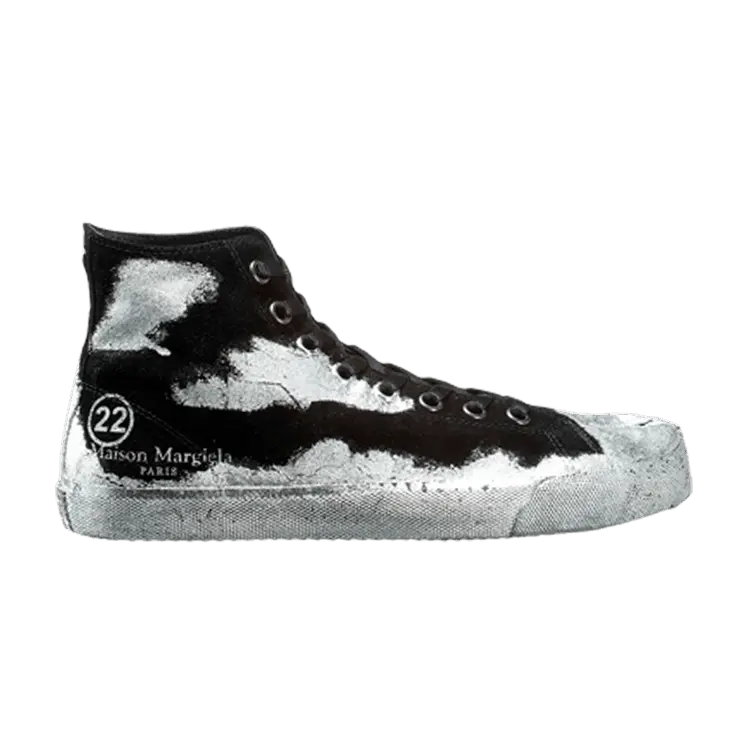 Кроссовки Maison Margiela Maison Margiela Wmns Tabi High 'Paint Effect - Black', черный