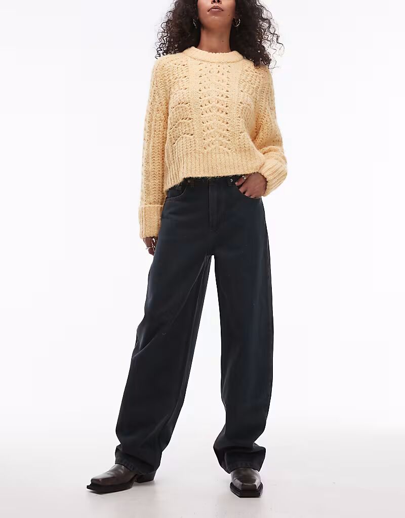 

Джинсы Skater с заниженной посадкой темно-синего цвета Topshop