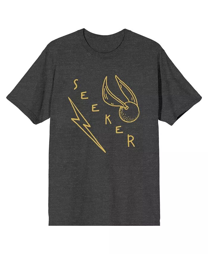 

Футболка мужская Quidditch Seeker Line Art, угольный, вересковый, размер 3XL Harry Potter, серый