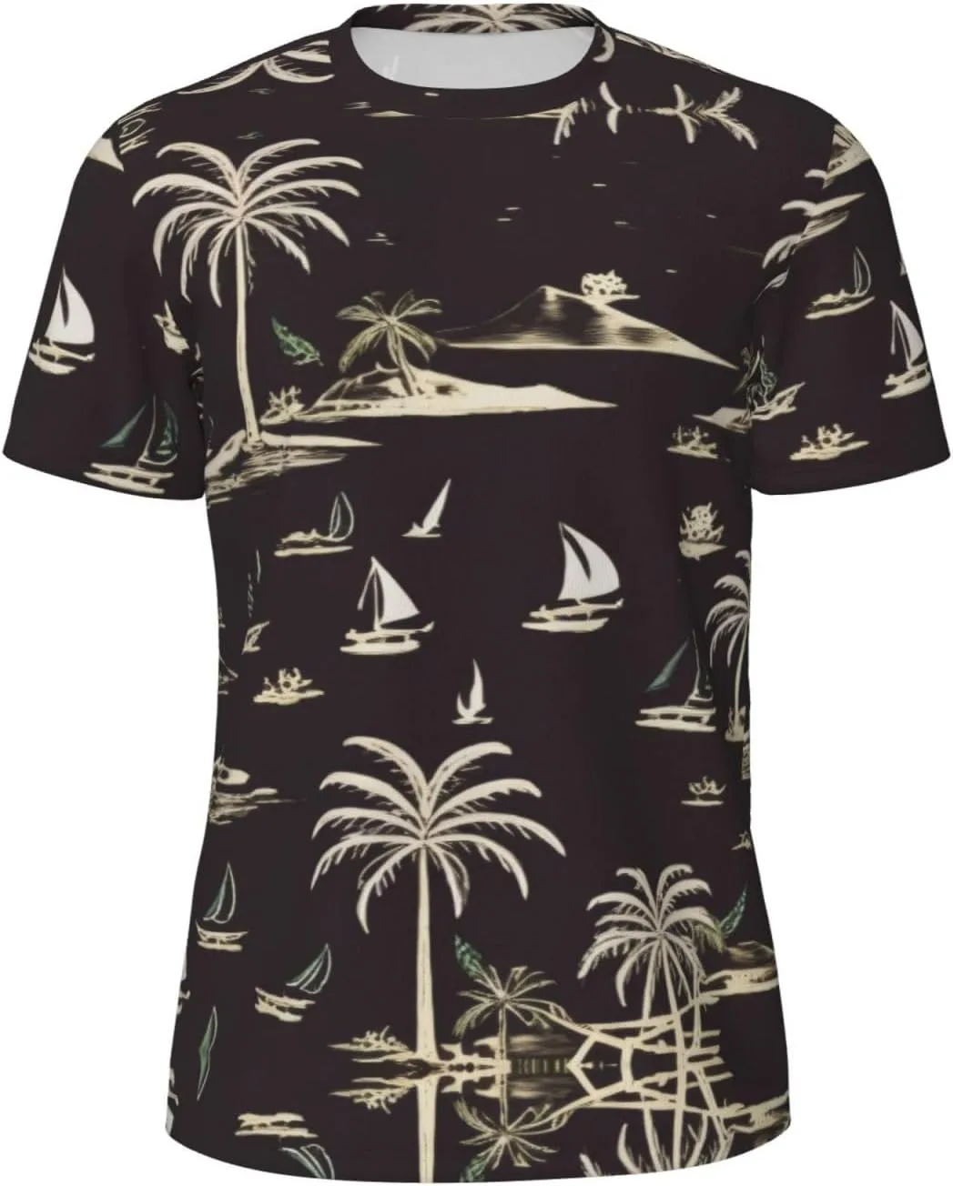 

Футболка мужская Palm Tree с коротким рукавом, сетчатая, летняя KOPOSTYZT