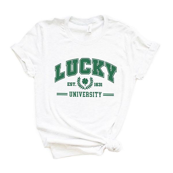 

Футболка Lucky university с коротким рукавом и принтом Simply Sage Market, White