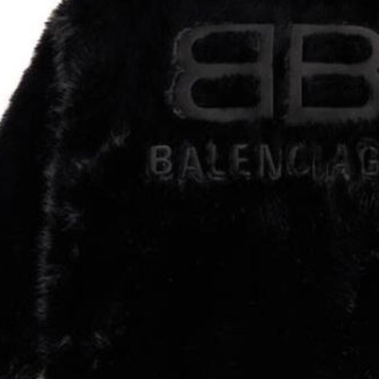 Меховая женская куртка Fur Women's Black Balenciaga — фото 4
