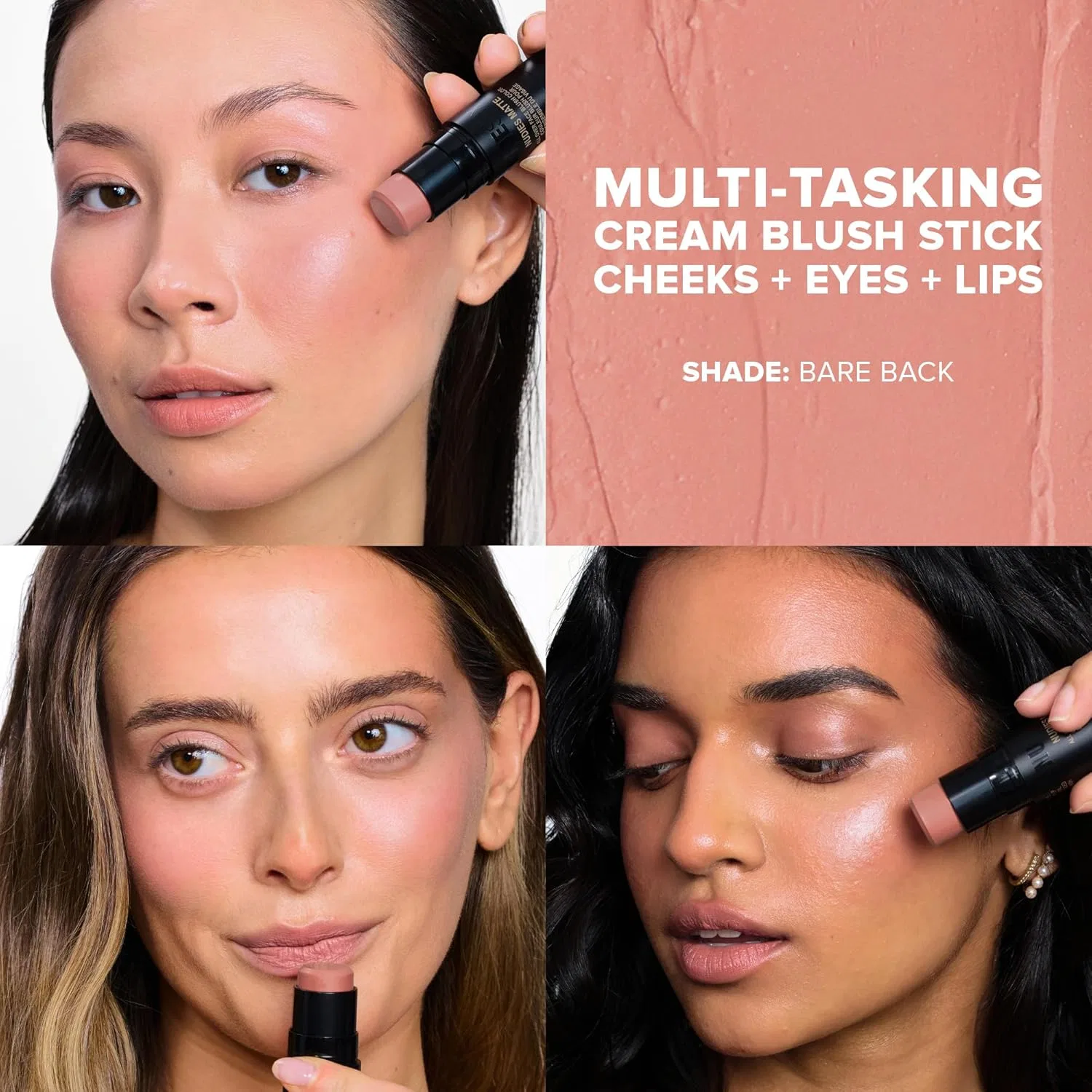 Матовый стик-румяна «Nudies Matte Blush Stick Bare Back» от NUDESTIX Nudestix — фото 2