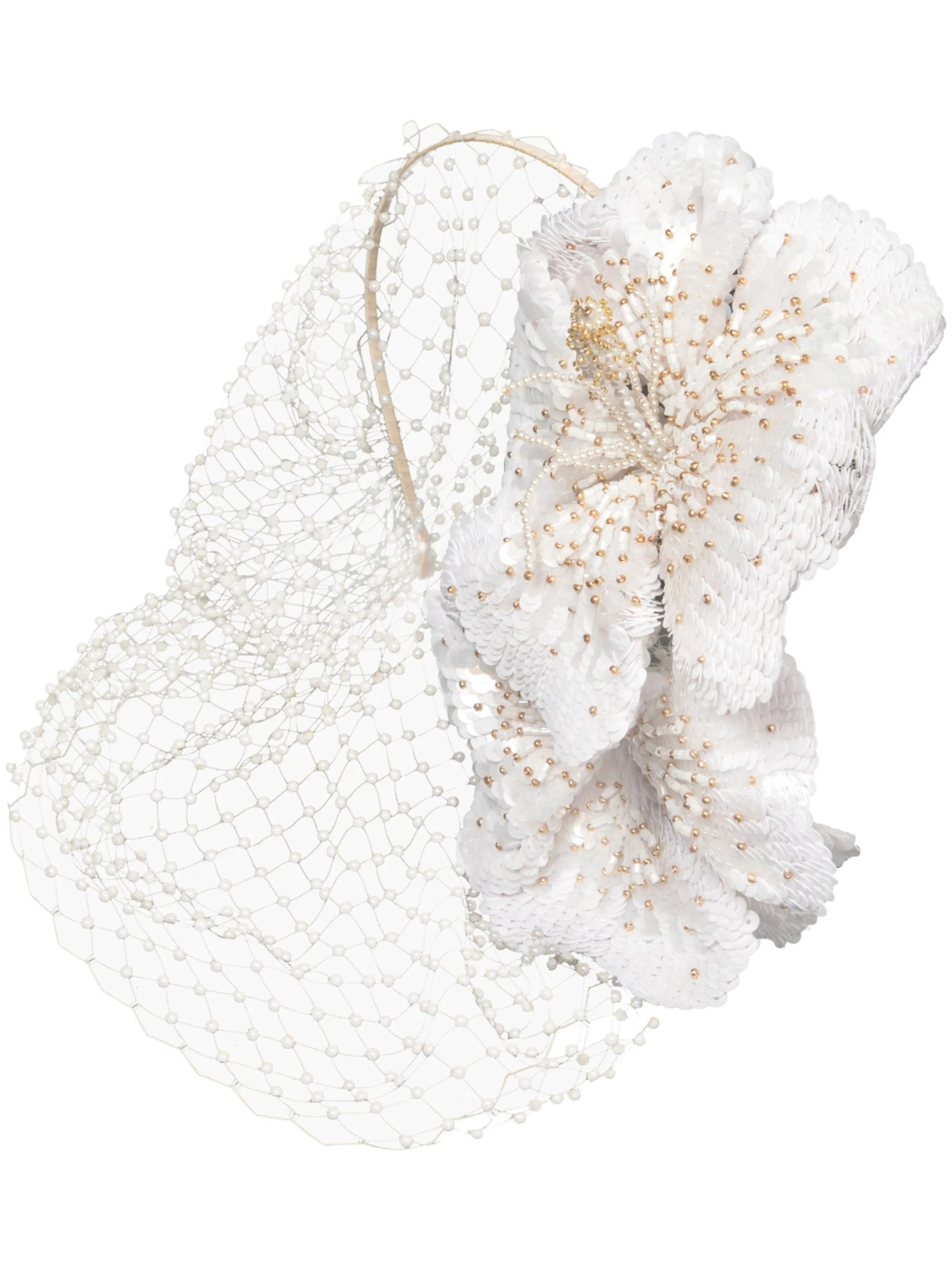 

Вуалетка Crystal Orchid Jennifer Behr, белый