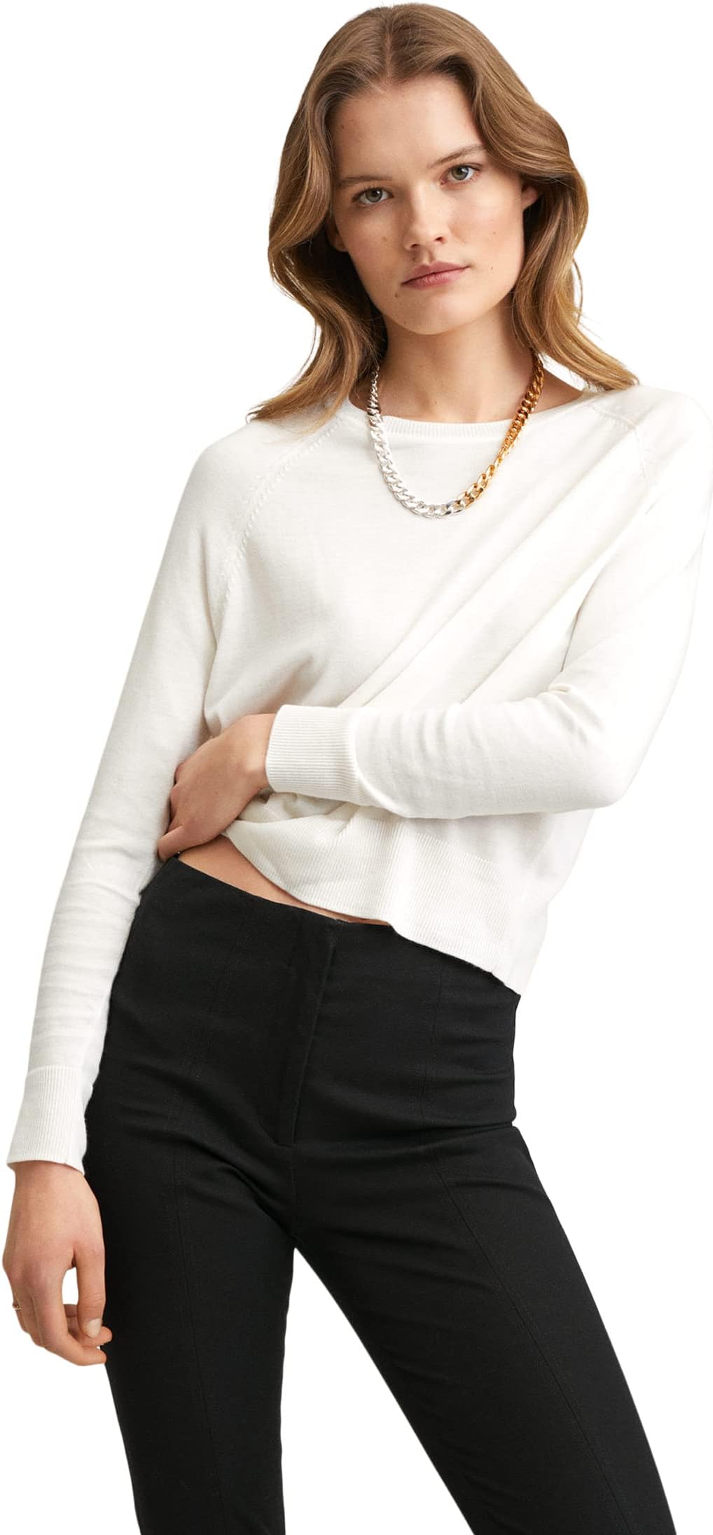 

Свитер MANGO Lucca2 Sweater, цвет Light Beige