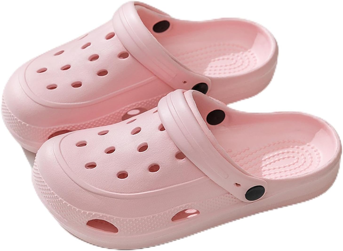 

Сабо с поддержкой свода стопы, мужские и женские садовые тапочки, легкие пляжные тапочки для улицы, сандалии на толстой стельке Dipwijzxc, розовый