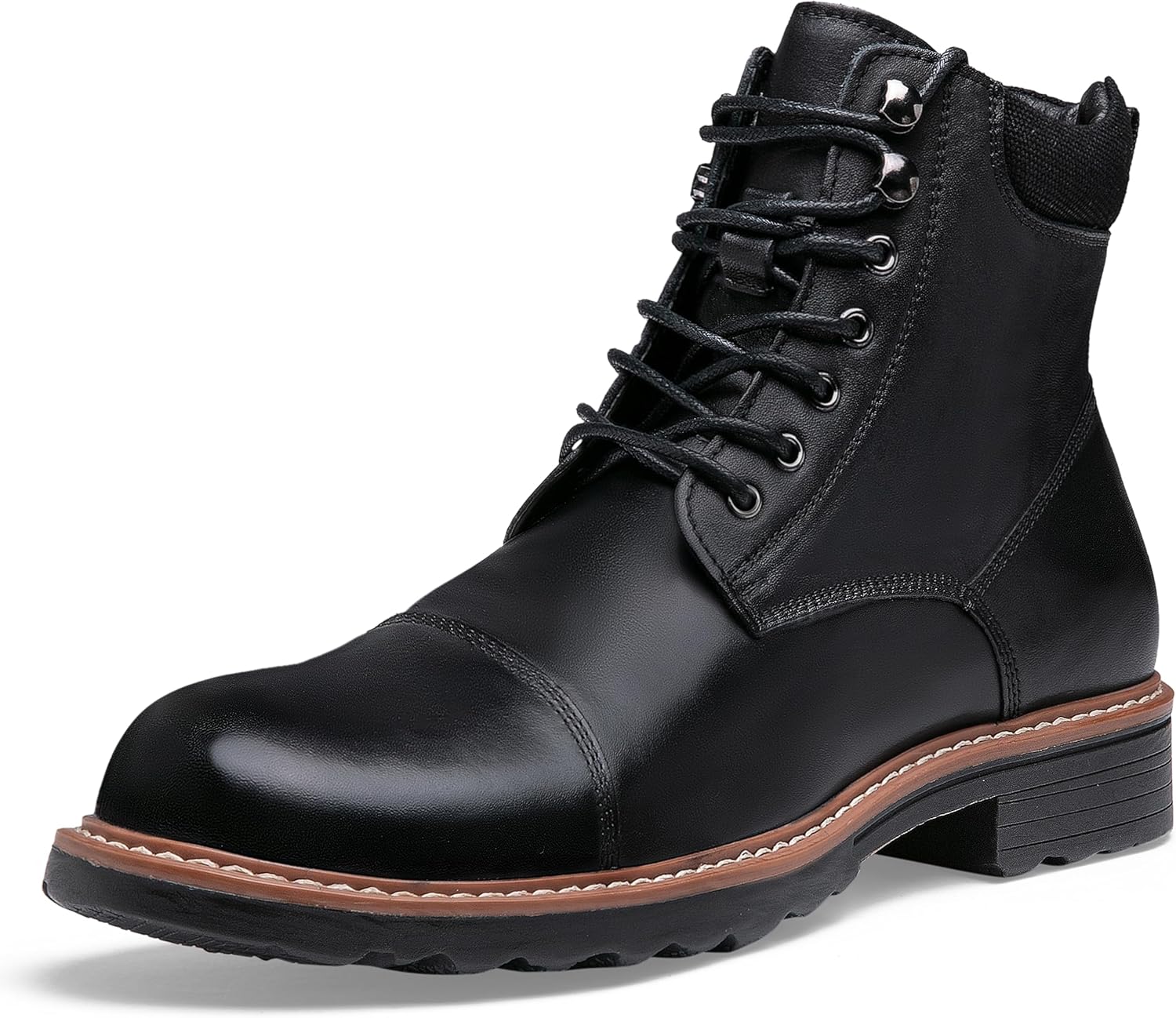 

Мужские ботинки Jousen Chukka из кожи, классические мужские ботинки, ретро ботинки до щиколотки, мужские высокие ботинки, черный