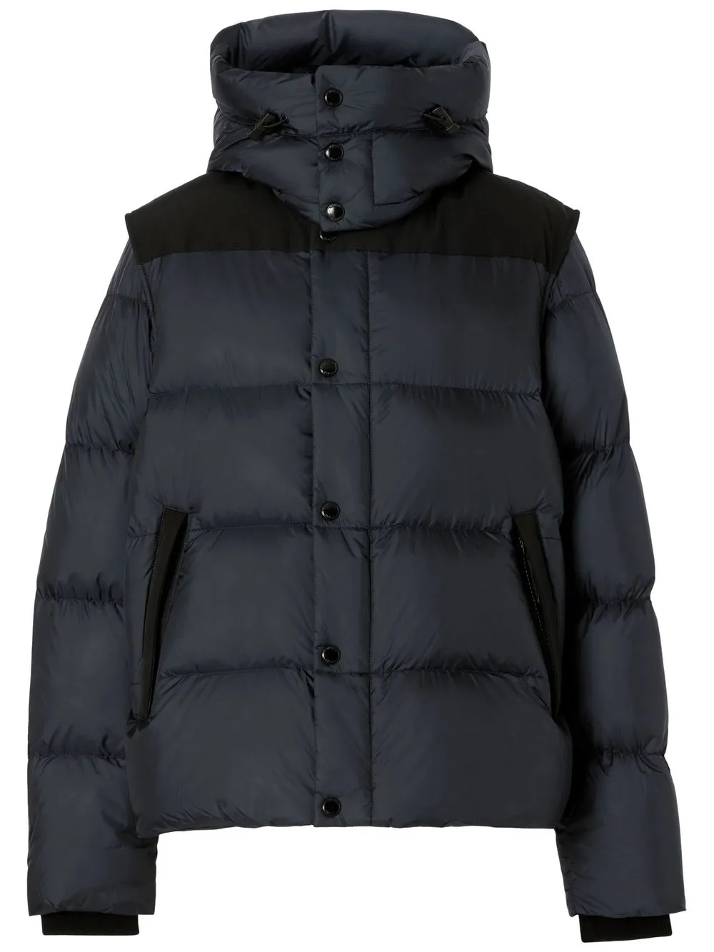 

Пуховик со съемными рукавами BURBERRY, черный