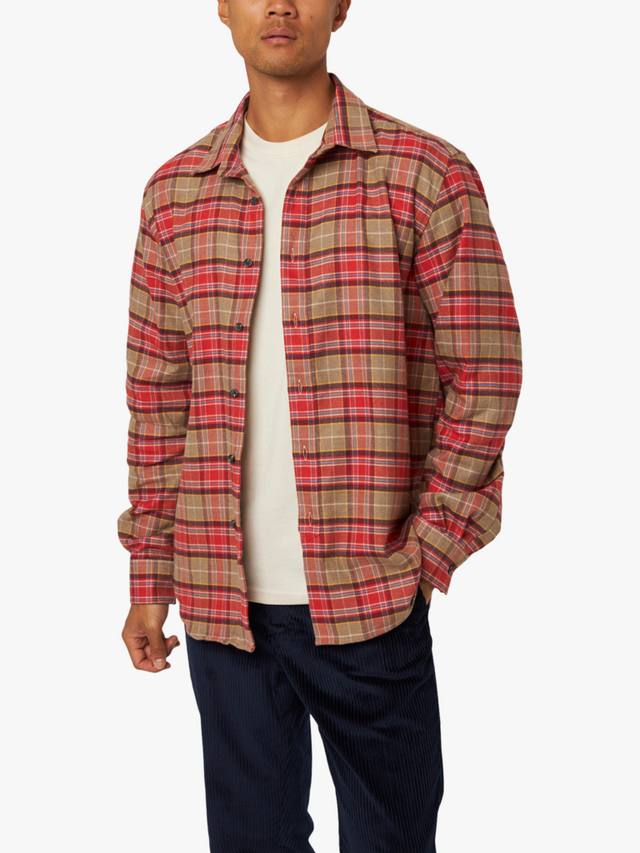 

Фарли чековая хлопковая овершерт Peregrine