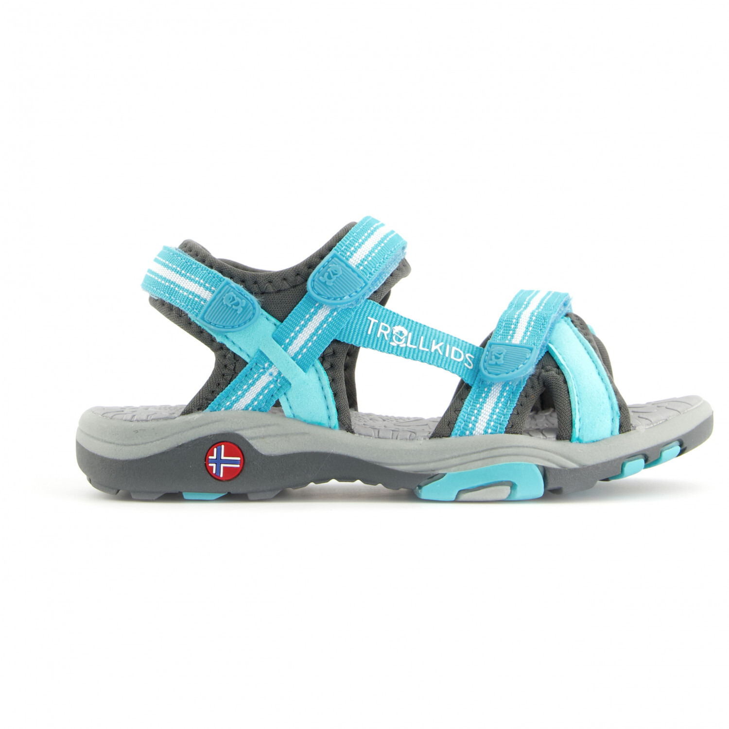 

Сандалии Trollkids Girls Preikestolen Sandal, цвет Mint/Grey