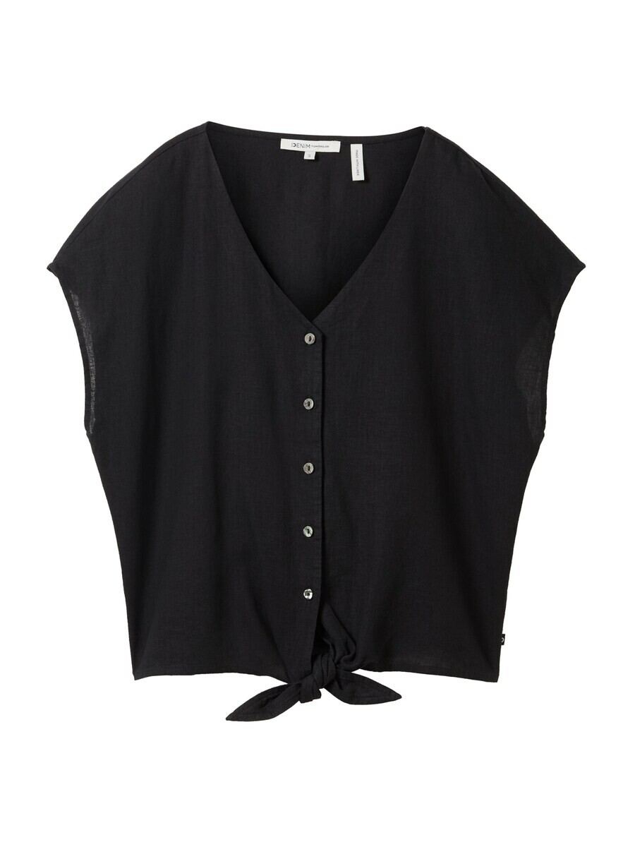 

Блузка с коротким рукавом TOM TAILOR DENIM Blouse, черный