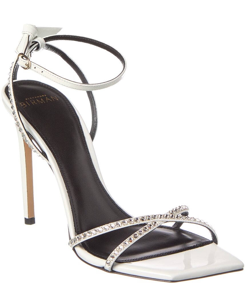 Лакированные сандалии Alexandre Birman Skye 100, белый