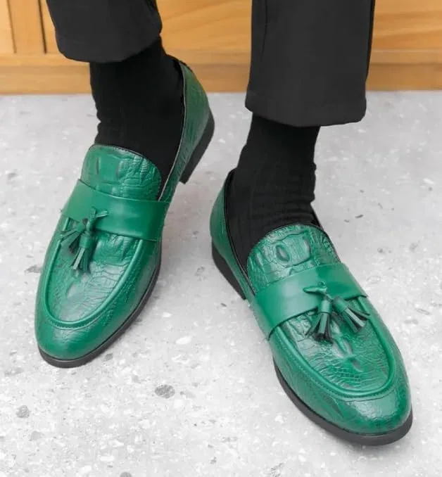 Лоферы Leather Loafers, Green Zestrelax — фото 2