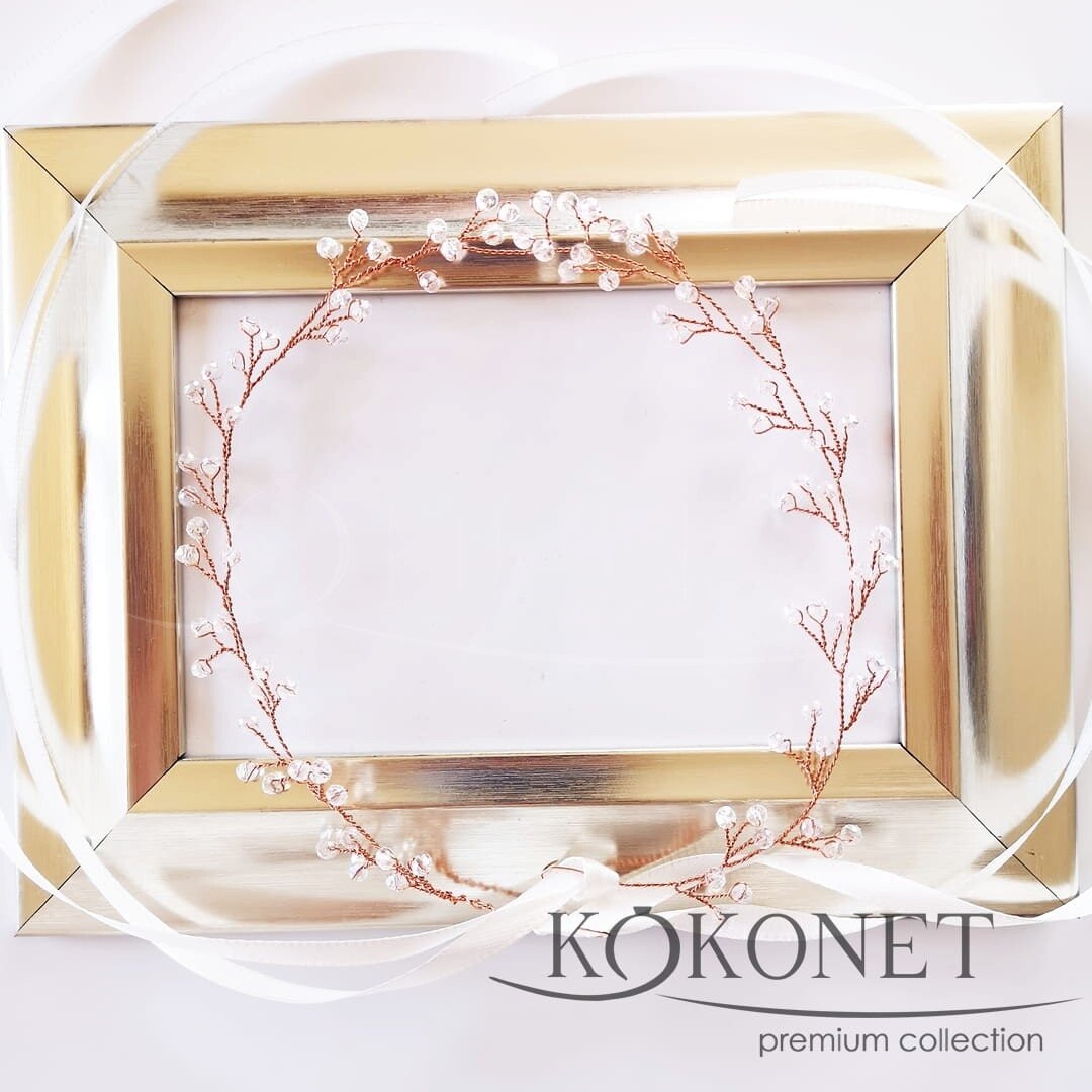 

РОЗАЛИЯ свадебный венок из роз Kokonet