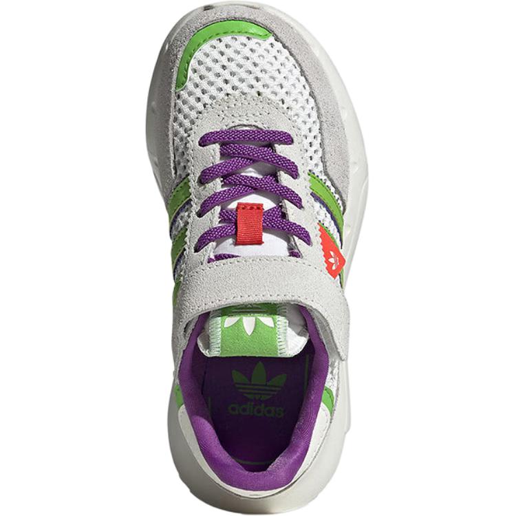 Детские кроссовки Retropy F2 с низким верхом, устойчивые к истиранию Adidas Originals, белый — фото 3