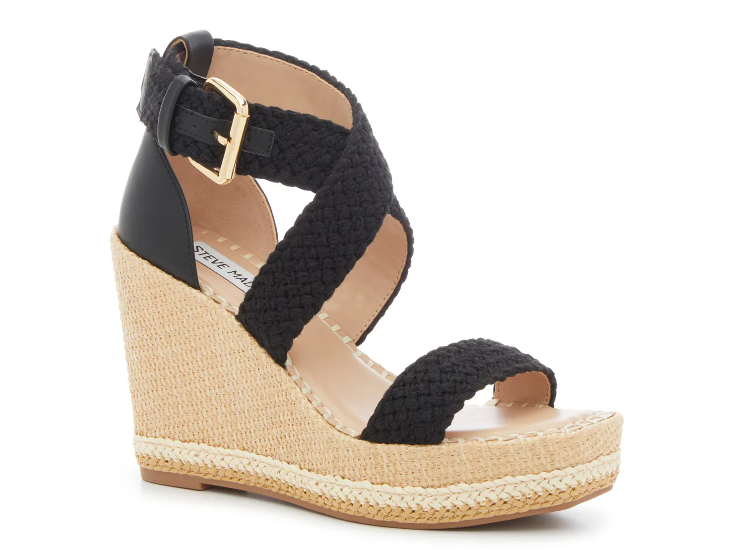 

Сандалии Cali Wedge Sandal Steve Madden, черный
