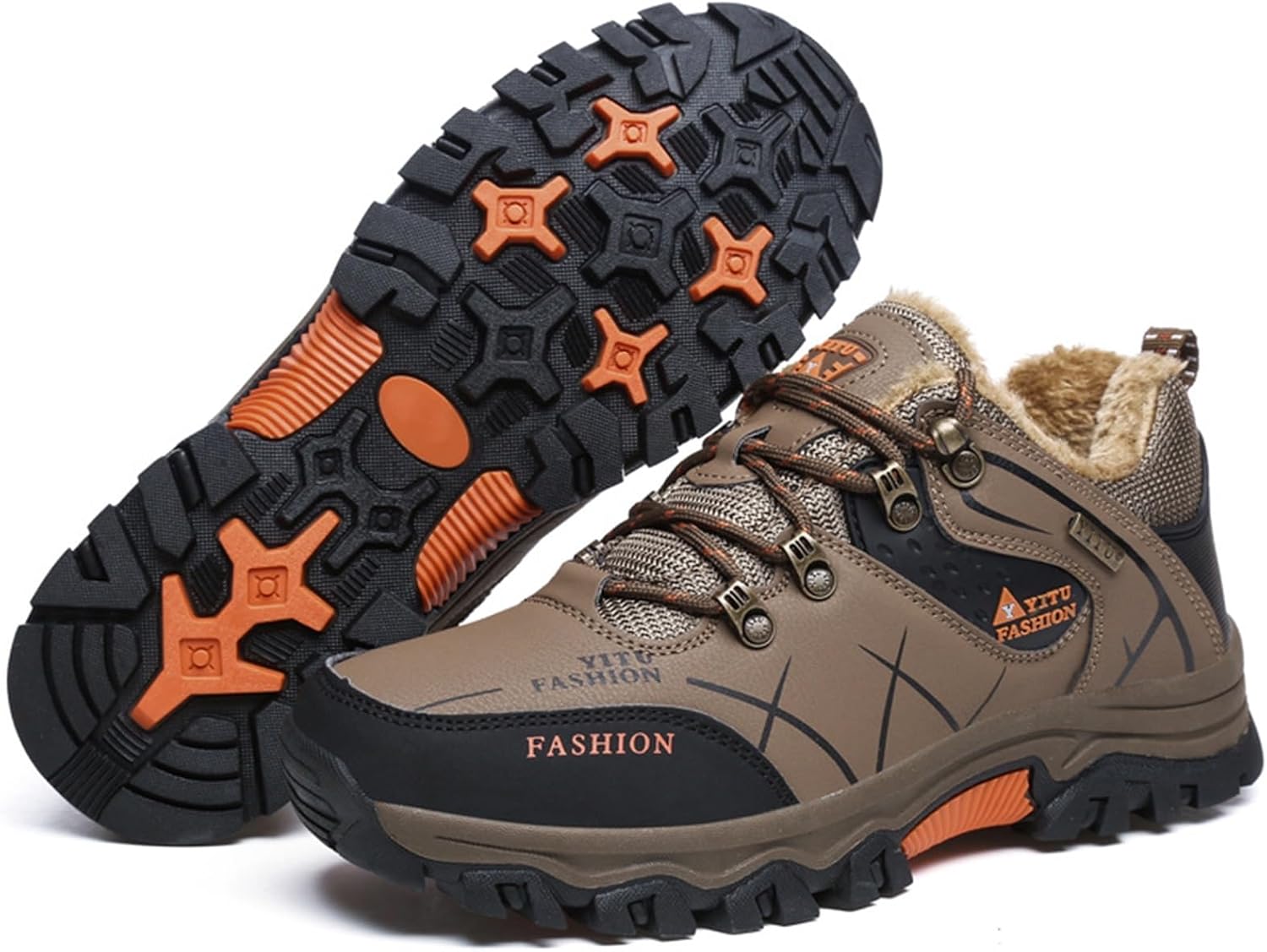 

Мужские зимние ботинки KtEli, легкие, с утеплителем из меха, противоскользящие, для холодной погоды, 42 A