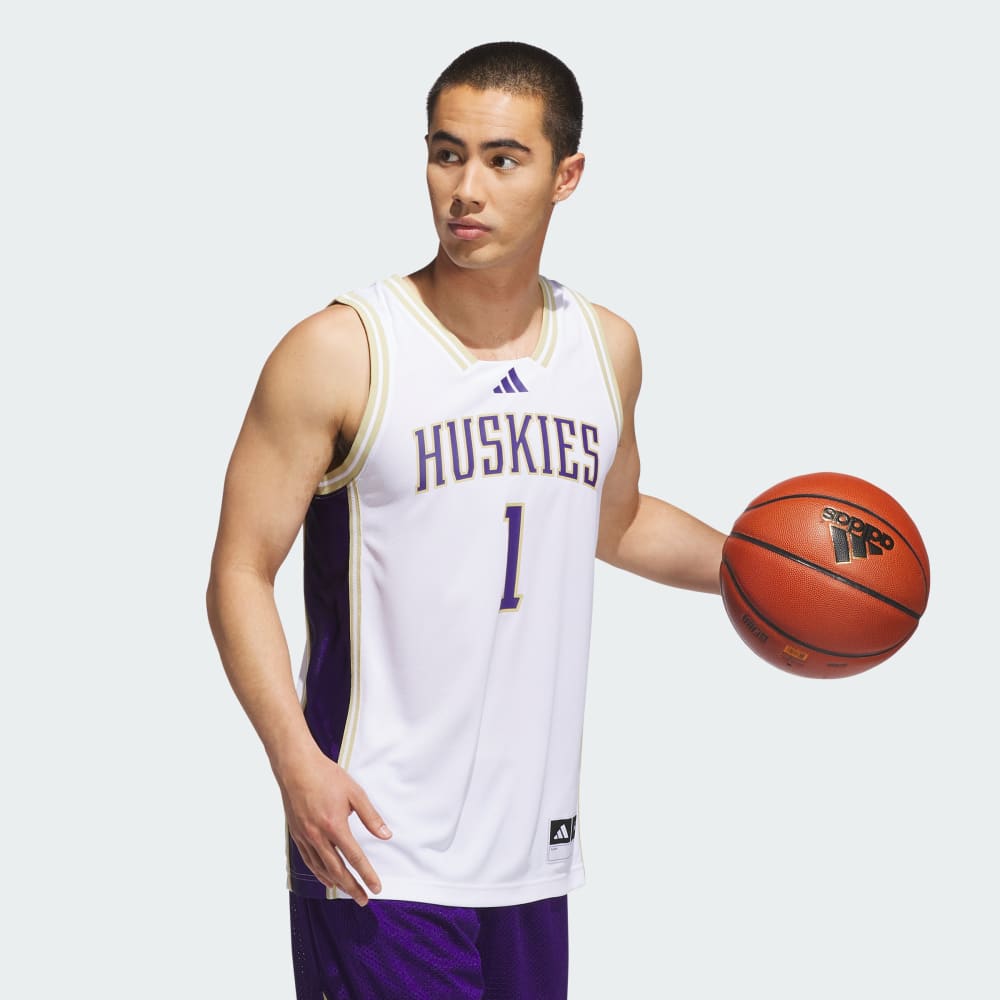Джерси Adidas Washington Huskies Home Swingman Jersey, белый — фото 3