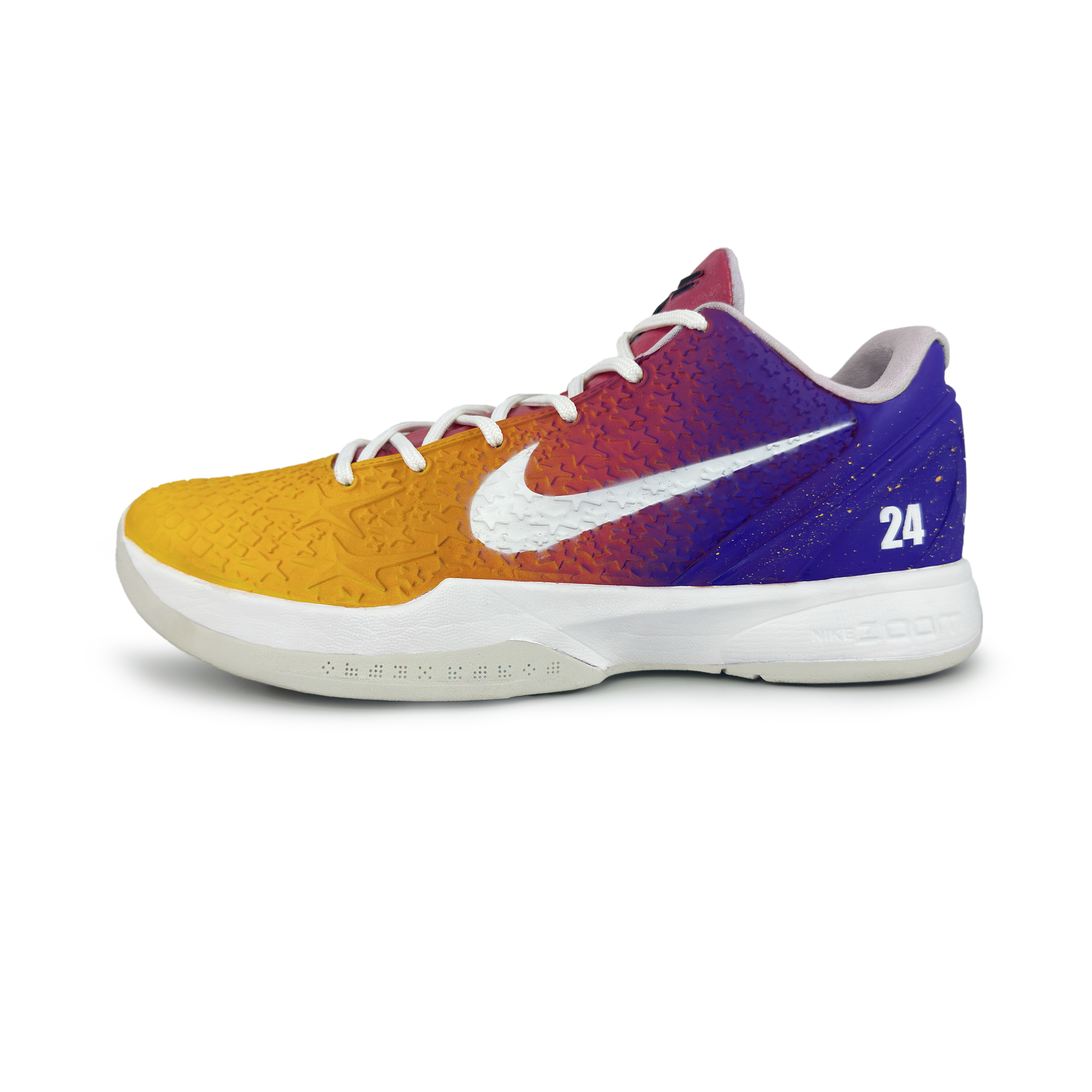 

Nike Баскетбольные кроссовки Zoom Kobe 6 мужские низкие, желтые/красные/фиолетовые