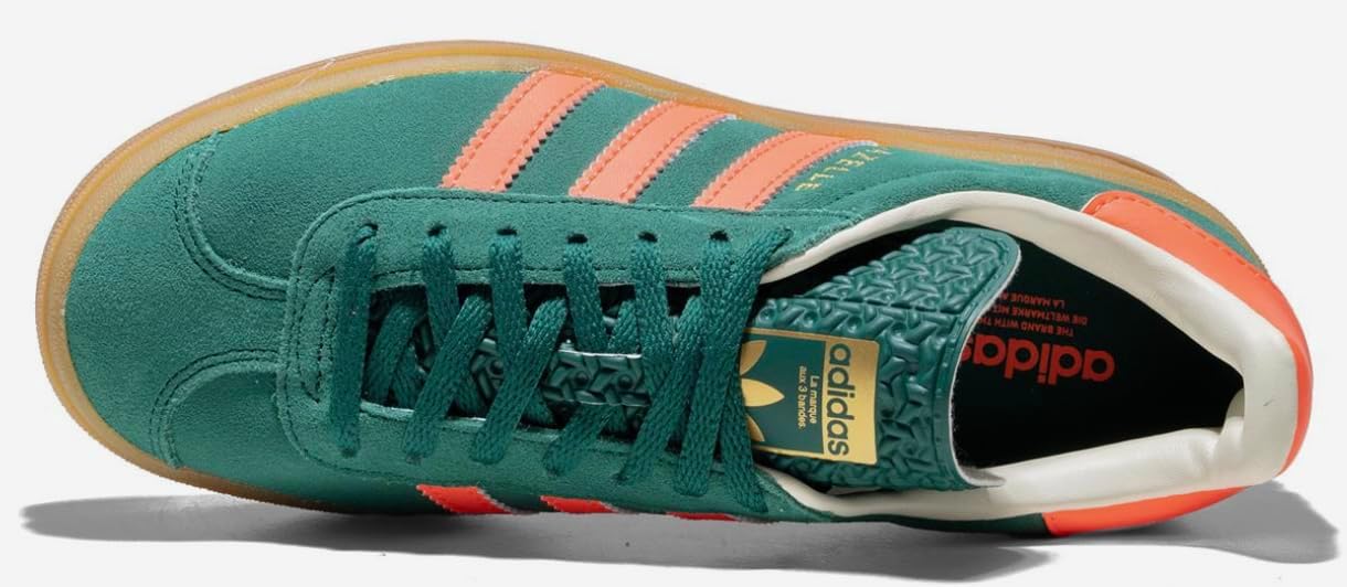 Детские кроссовки adidas Gazelle Bold, темно-зеленый — фото 2