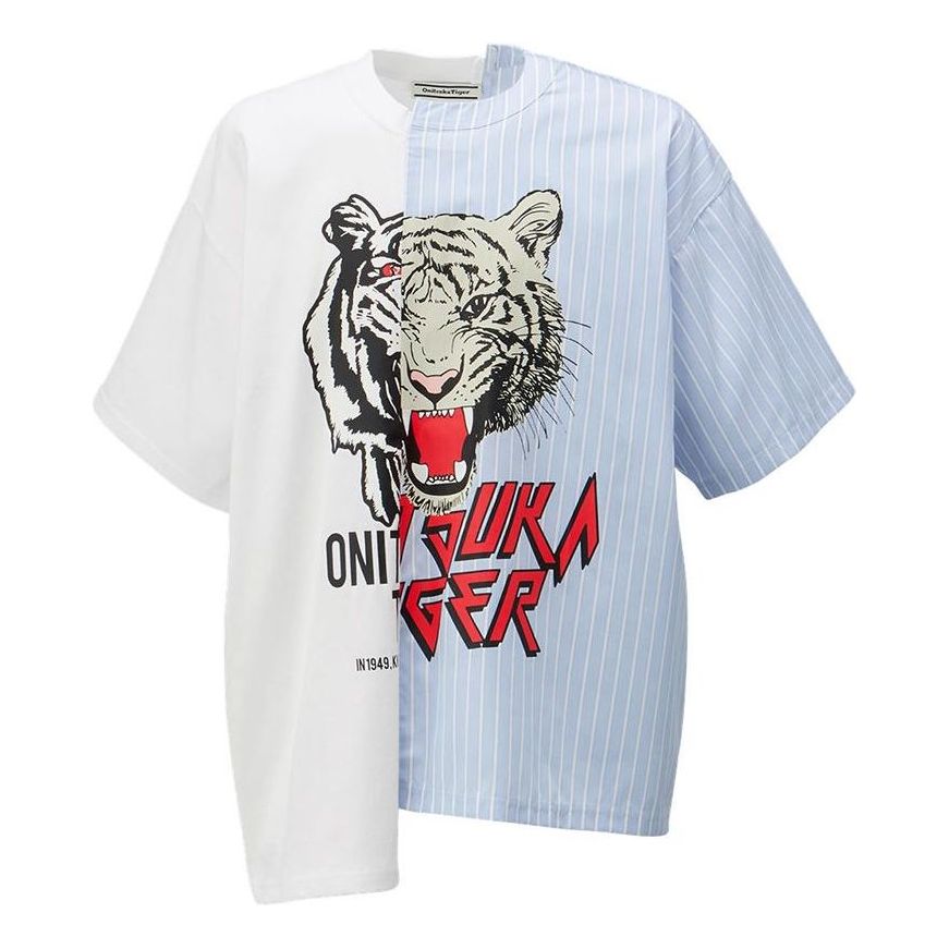 

Футболка Onitsuka Tiger Graphic T-shirt 'White Blue', белый