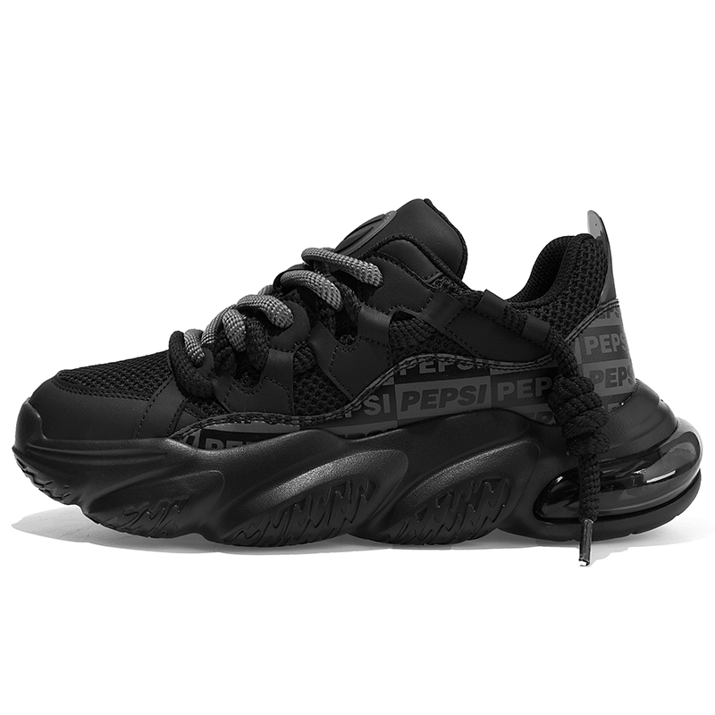 

Pepsi Низкие массивные кроссовки унисекс Obsidian Black (состаренный эффект), цвет Obsidian Black (Distressed)