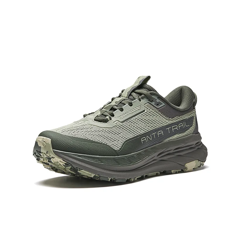 ANTA Kunlun Textile, Rubber Low top Running Shoes мужские Lotus Leaf Green/Cedar Green/Volcanic Ash — фото 3