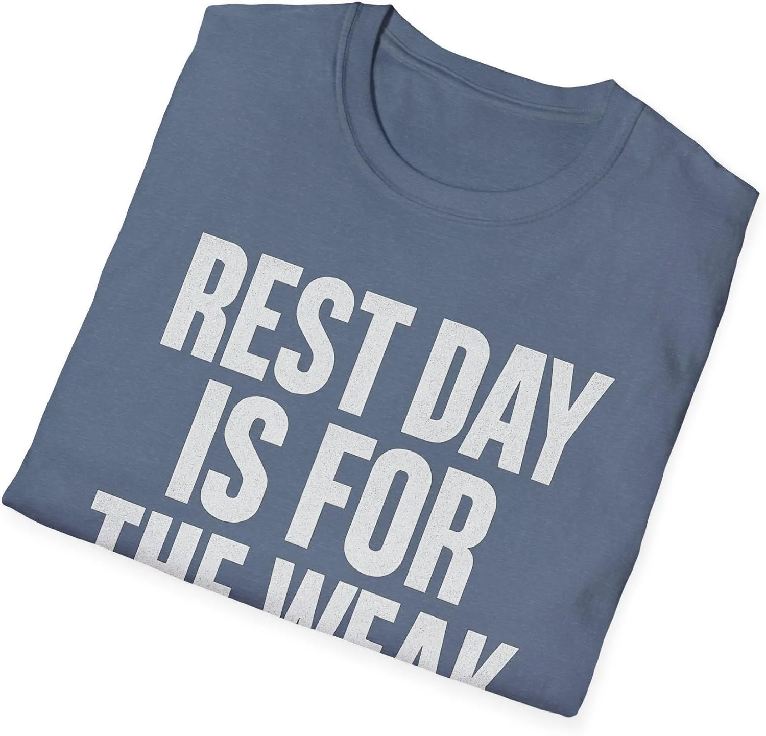 Футболка для фитнеса Rest Day is for The Weak — фото 4