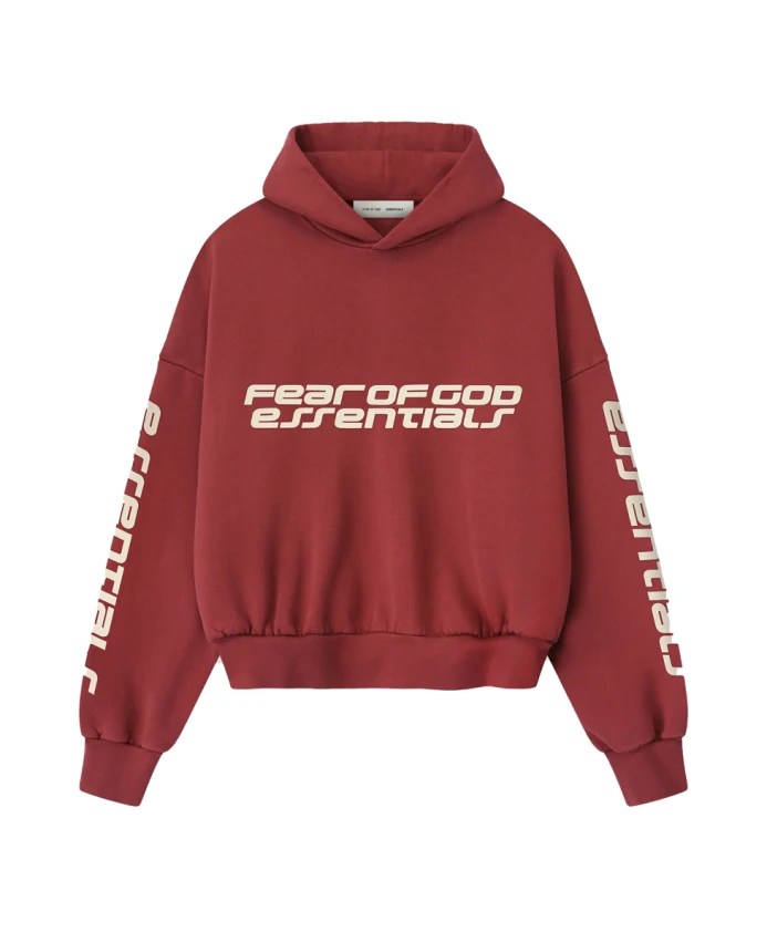 

Укороченная свободная толстовка Fear Of God, красный