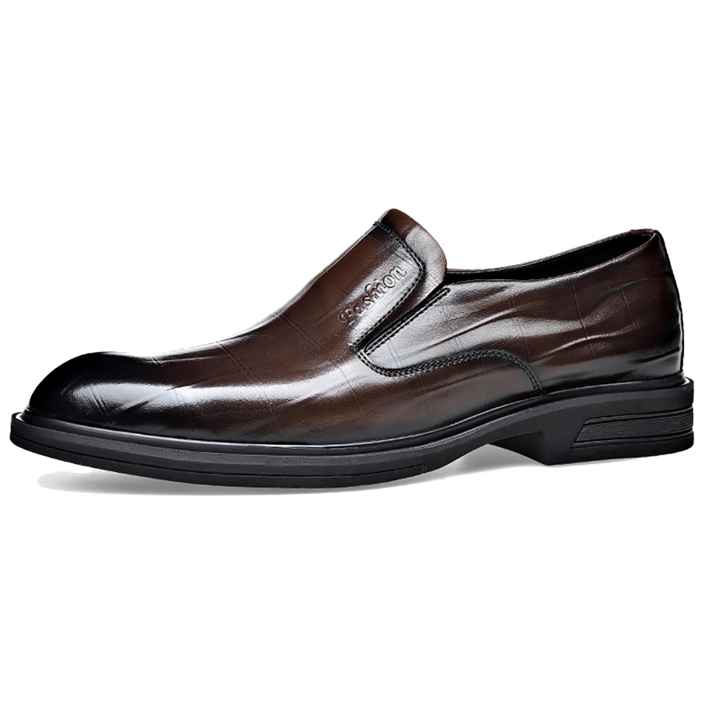 

YEDANI Коричневые мужские повседневные кожаные туфли, цвет Brown