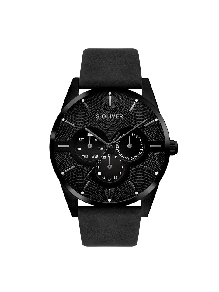 

s.Oliver Классические и элегантные наручные часы черного цвета