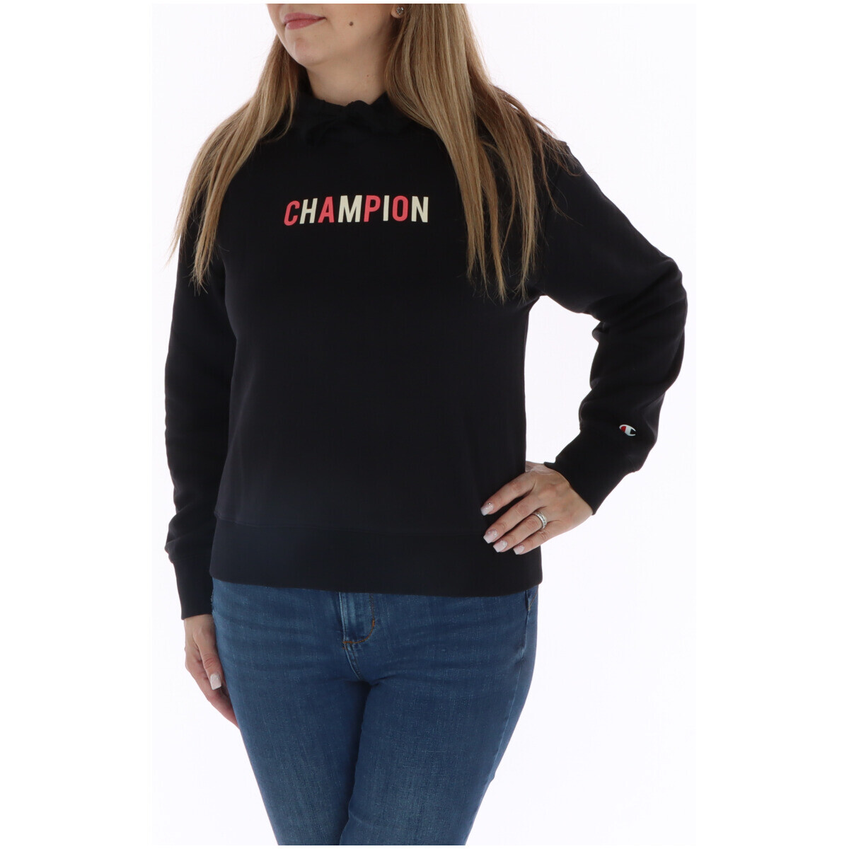 

Толстовка женская Champion с капюшоном, черный